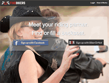 Tablet Screenshot of findbikers.com